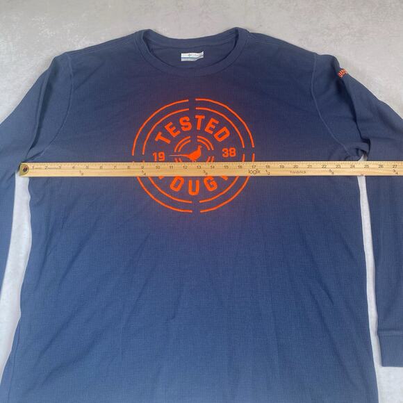 COLUMBIA PHG Mens 2XL Long Sleeve Blue Tested Tough Winter Shirt - Picture 3 of 7